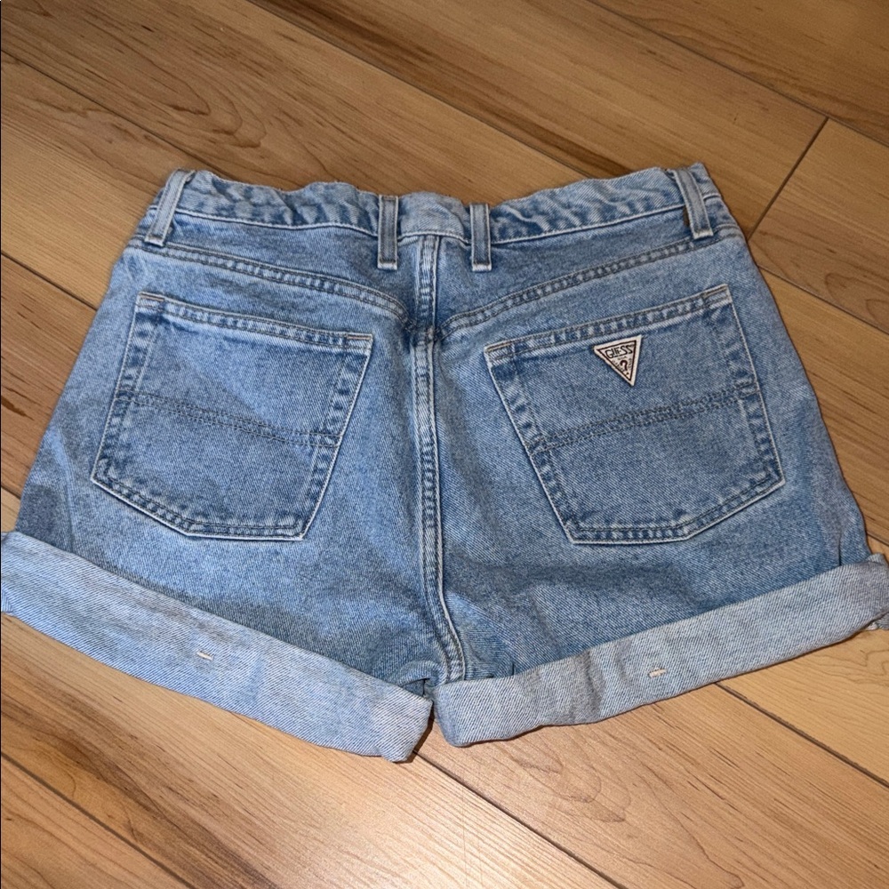 Guess Women's Light Blue Jean Shorts